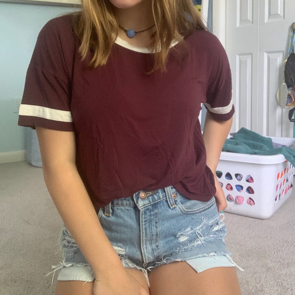 Super soft maroon tee